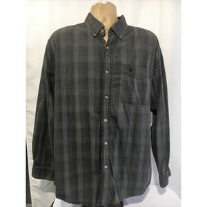 Carhartt S252 Long Sleeve Classic Button Down Shirt - XL Black Gray Check